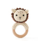Crochet Animal Rattle Baby Toy Montessori Teether
