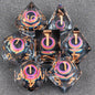 Handmade Resin 7-Piece D20 Polyhedral Dice Set for Dungeons & Dragons & Tabletop RPGs