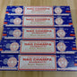5-Box Nag Champa Incense Sticks — 50–60 Handmade Sticks (20 cm / 8 in) Sandalwood & White Sage Home Fragrance