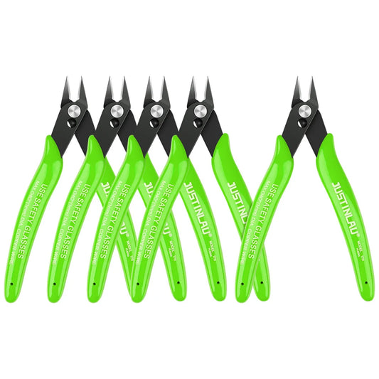 Mini Flush Cutters 1-Pack 125mm (4.9in) Carbon Steel Side-Cutting Pliers for Electronics, Jewelry & Model Making