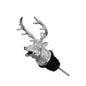Deer Head Zinc Alloy Wine Pourer & Bottle Stopper — Stag Wine Aerator with Silicone Seal, Fits 18–22mm Bottles