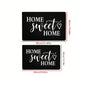 VIKAMA "HOME SWEET HOME" Valentine's Day Heart-Design Welcome Door Mat, Outdoor Garden Non-Slip Carpet, Holiday Gift, Home Decor