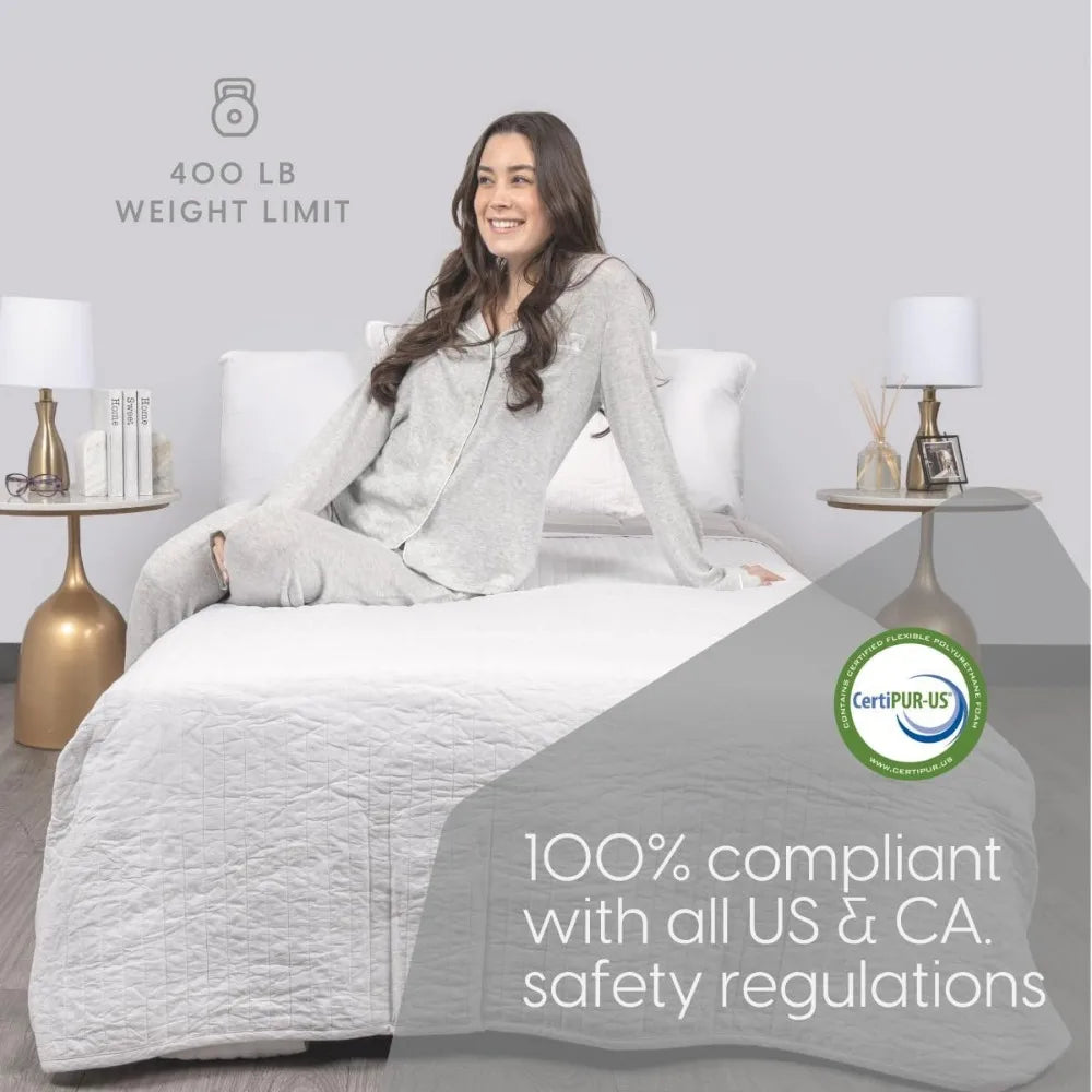 Milliard Diplomat Twin Folding Bed with Memory Foam Mattress