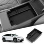 Center Console Storage Tray with Silicone Anti-Slip Pad, Armrest Cup Organizer, Black