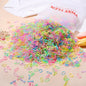 500/1000Pcs Colourful Hair Ties for Girls Kids Ponytail Holder Bands