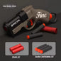 Mini Shell-Throwing Foam Dart Blaster Pistol - Soft Bullet Launcher for Kids Outdoor Play
