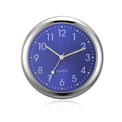 Luminous Mini Car Clock Stick-On Digital Dashboard Quartz Timepiece - 1.6 in (4 cm)