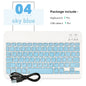 Mini Wireless Bluetooth Keyboard and Mouse — Portable Slim Rechargeable Keyboard for iPad, iPhone, Android Tablets, Samsung, Xiaomi, Mac & Windows
