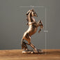 European Style  Horse Sculpture Resin Animal Statue  Decoration Souvenir  Gift  Living Room Office Study Desktop Decoration