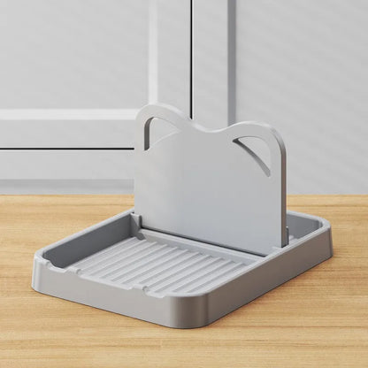 1-3 Pack Foldable Spatula & Pot Lid Holder - Multifunctional Upright Kitchen Draining Rack Wave Anti-Slip Organizer