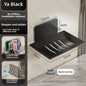 No-Drill Wall-Mounted Soap Rack Waterproof Metal Soap Holder for Bathroom Shower