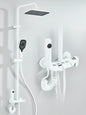 4-Way Piano Shower System with 16 in (400 mm+) Rain Shower & Bidet Faucet Hot/Cold Mixer Bathroom Kit