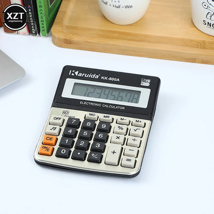 Compact 10-Digit Portable Desktop Financial Calculator – Audible Key Sound, Battery Powered
