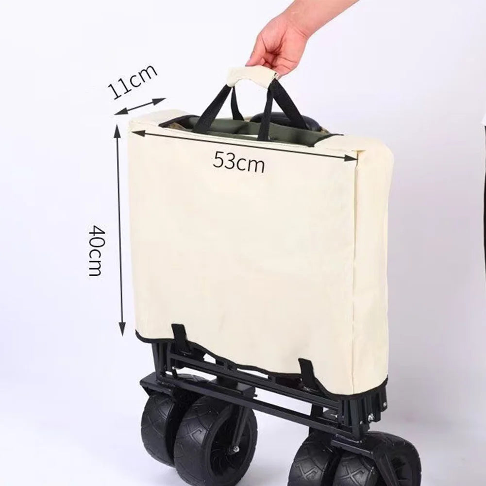 Camping Cart Folding Wagon Cover Storage Bag Dustproof Waterproof and