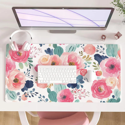 Large Waterproof PU Leather Desk Mat for Office & Home — Keyboard, Mouse & Writing Pad