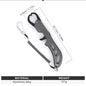 Fishing Line Scissors Keychain - Serrated Stainless Steel Blade, Titanium-Coated Corrosion-Resistant, Blunt Tip (9.5 x 6.27 cm / 3.74 x 2.47 in)