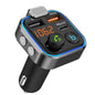 Bluetooth 5.0 FM Transmitter Car Kit - Wireless Hands-Free MP3 Player, Dual USB Quick Charger, PD 20W + QC 3.0, Car Audio Receiv