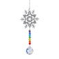 Animal metal sheet butterfly pendant crystal ball prism sun catcher DIY hanging decoration window decoration garden sun catcher