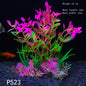 Artificial Aquarium Plants – Plastic Underwater Green Shrubs with Resin Base, Fish Tank Decoration