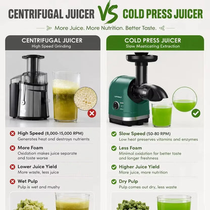 LUFVEBUT BP-8038 Slow Masticating Juicer, 200 W