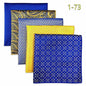 5-Pack Men's Microfiber Pocket Squares 12.6 in (32 cm) - Jacquard Woven Wedding & Formal Handkerchiefs, Assorted Patterns