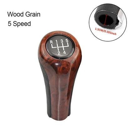For BMW 1 3 5 6 Series E46 E53 E60 E61 E63 E65 E81 E82 E83 E87 E90 E91 E92 X1 X3 X5 Matt Chromed Gear Shift Knob 5 / 6 Speed