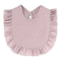 Ruffle Edge Cotton Gauze Baby Bib & Burp Cloth - Lace Saliva Bib for Infants 1-3 Years