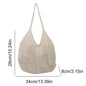 Women’s Knitted Shoulder Bag – Large Capacity Crochet Tote Handbag