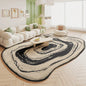VIKAMA Green Carpet Living Room Shaped Cream Style 2025 New Plush Irregular Bedroom Bedside Floor Mats Home Decoration