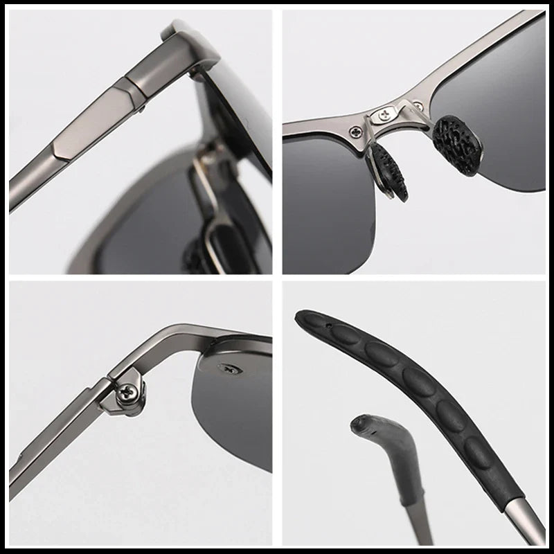 Men's Photochromic Polarized Sunglasses UV400 Color-Changing Driving & Fishing Eyewear