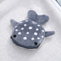 Cartoon Shark Plush Coin Purse Keyring, Zippered Coin Holder and Cable Organizer, Cute Small Gift