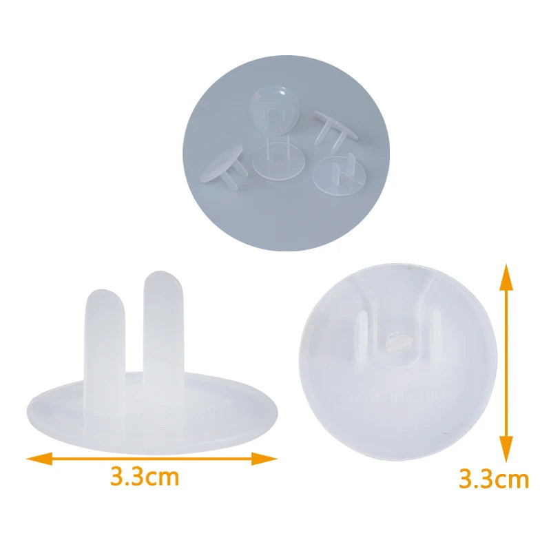 Clear Outlet Covers with Pull Tabs for U.S. Sockets
