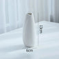 White Ceramic Bud Vase Nordic Matte Decorative Vase for Home Living Room Tabletop Flower Arrangements Photo Props