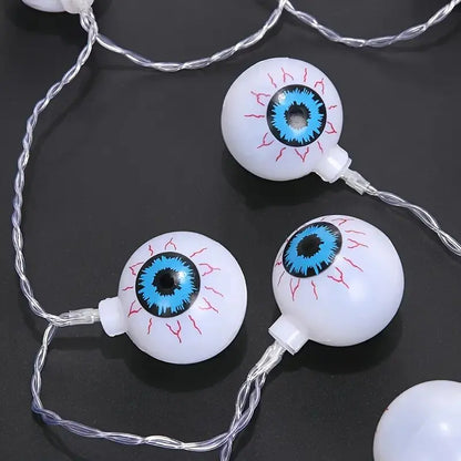 Halloween Eyeball LED String Lights, Battery Operated