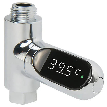 LED Display Shower Water Thermometer Self Powered