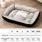 Plush Winter Pet Bed for Dogs & Cats - Thickened Breathable Dog Sofa with Non-Slip Bottom, Multiple Sizes S-XXXL