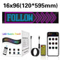 Bluetooth APP LED Scrolling Sign for Car & Truck Windshield — Flexible RGB Matrix Devil Eyes Display