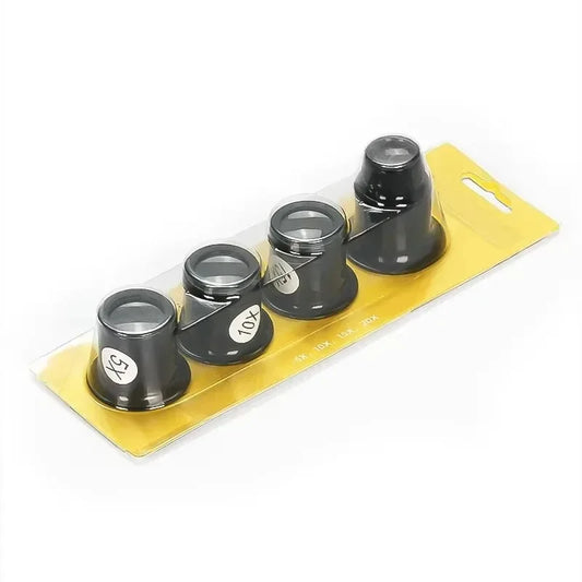 Watch Repair Magnifying Goggles 5-20X — 4-Pack Watchmaker Loupe Set