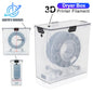 3D Printer Filament Dryer Box - Airtight Moisture-Resistant Storage with Real-Time Humidity Monitor