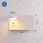 LED Wall Lights With Switch And USB Interface Fashion White Black Lamp Fixture Corridor Aisle Lighting Art Luminaire Wandlamp