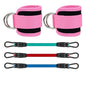 Ankle Strap Resistance Band Set - Adjustable Elastic Ankle Weights for Glutes & Legs, Home & Gym (Men & Women)