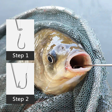 Deep Throat Stainless Steel Fish Hook Remover Unhooking Tool Fish Extractor