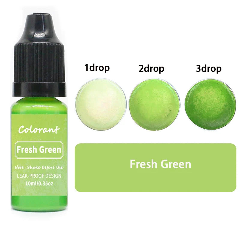 20-Color 10ml Candle Dye Liquid Colorant Set for Candle Making Soap Resin DIY Crafts