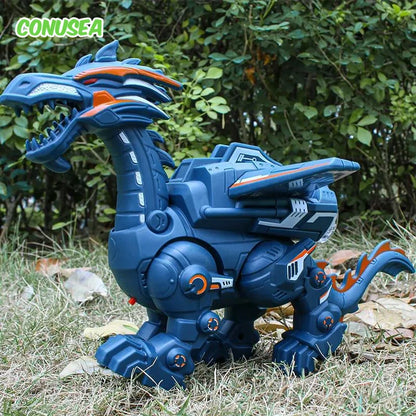 Walking Water-Mist Dinosaur Toy with Lights and Roar Sound