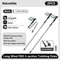 Ultralight Carbon Fiber 5-Section Folding Trekking Poles, Collapsible Quick-Lock Hiking Poles Adjustable 103–120 cm (40.6–47.2 in) or 115–135 cm (45.3–53.2 in)
