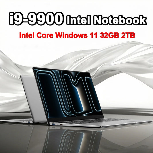 LENO NEW 15.6" Laptop 32GB 2TB Windows 11 Intel Core i9 9900 Gaming Computer PC 1920*1080 HD Gamer office Ultra Slim Notebook