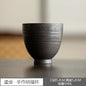 Japanese Style Rough Pottery Espresso & Gongfu Tea Cup Retro Ceramic Mug for Office and Home