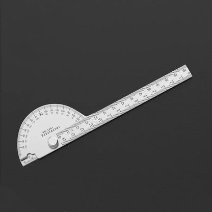 180° Semi-Circular Protractor Angle Ruler 14 cm (5.5 in) Carpenter Dividing Gauge