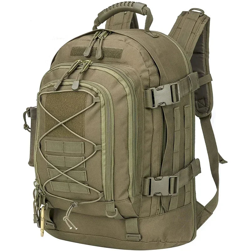 60L Military Tactical Backpack Army Molle Assault Rucksack Outdoor