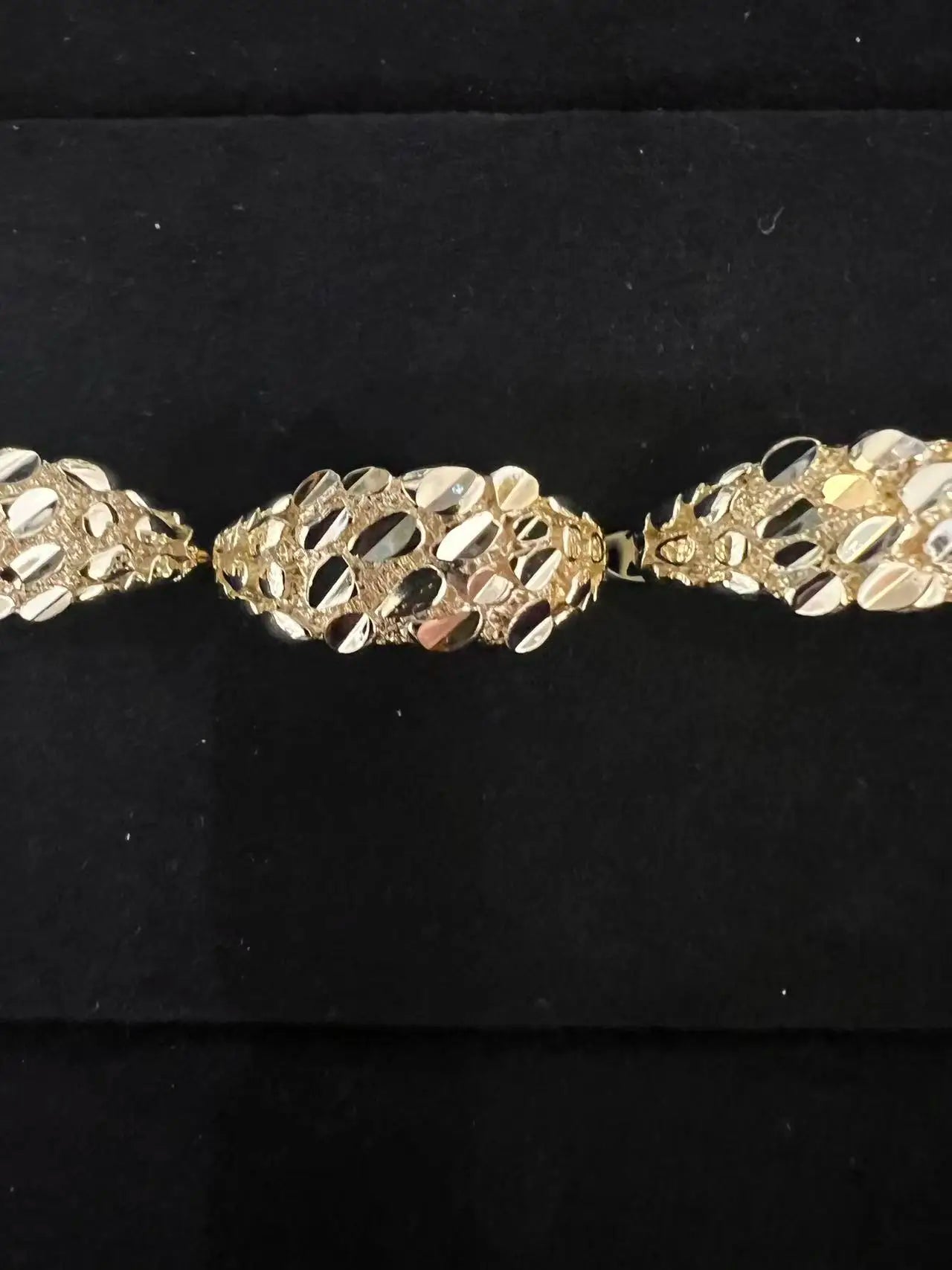 14k Gold Filled Nugget Rings Diamond Cut